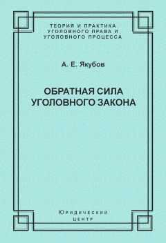 Анатолий Якубов - Обратная сила уголовного закона