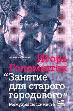 Игорь Голомшток - Занятие для старого городового. Мемуары пессимиста